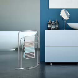Relaxdays 10020462 Support de serviette Colonne Acier inoxydable