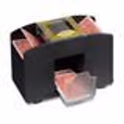 Mélangeur de cartes automatique 4 ponts RELAXDAYS - Rouge - Pour poker casino et jeux de cartes