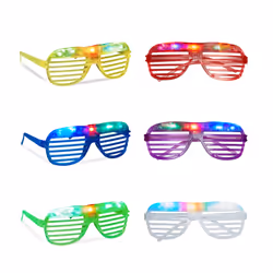 Relaxdays 10020602, Verres disco, Plastique, Couleurs assorties, Motif, 150 mm, 140 mm