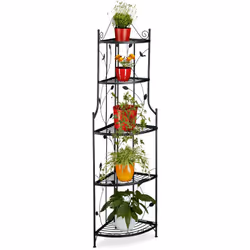 Description générale Cette étagère à fleurs à 5 niveaux, au design shabby chic, offre un espace idéal pour présenter vos plan ...