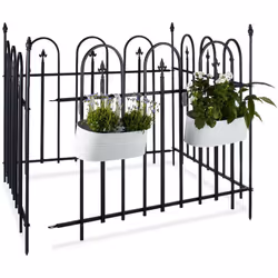 Description générale Délimitez votre terrain dans votre jardin ou votre terrasse avec cette clôture en métal. Le lot comprend ...
