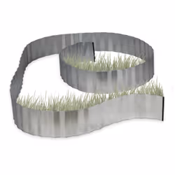 Relaxdays 10020710, Clôture en métal, Panneau, Clôture de bordure, Argent, 160 mm, 5000 mm