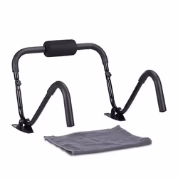 Relaxdays AB Roller Trainer Fitness avec socle appareil d’entraînement maison muscles abdominaux Crunch trainer HxlxP: 50 x 6 ...