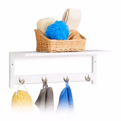 Relaxdays 10020923, Blanc, Métal, Vis, 10 kg, 160 mm, 500 mm
