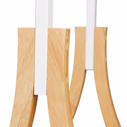 Porte-serviettes sur pied 3 bras salle de bain blanc support valet serviteur HxlxP: 104 x 41 x 28,5 cm, blanc - Relaxdays - Vue supplémentaire 4