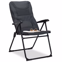 Ce fauteuil de camping rembourré séduit de par son confort et sa flexibilité. Soyez assis confortablement grâce aux accoudoir ...