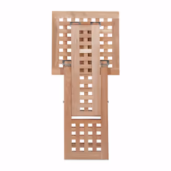 Relaxdays - Table d'appoint pliante table basse bois de noyer table de chevet salon HxlxP: 40,5 x 33 x 33 cm, nature - Vue supplémentaire 6
