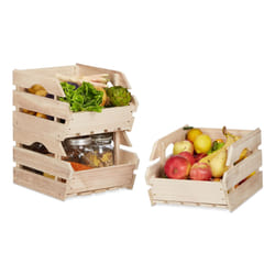 Relaxdays 10021334 Boîte de rangement Rectangulaire Bois