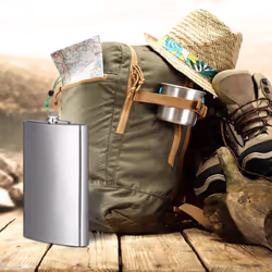 Flasque xxl 1,8 litre en inox fête cadeau mariage fiole alcool fort design, argenté - Relaxdays