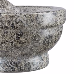 Relaxdays 10021526 mortier et pilon Gris Granit