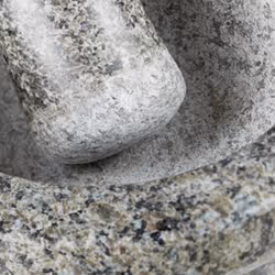 Relaxdays 10021526 mortier et pilon Gris Granit