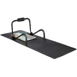 Relaxdays - Tapis de protection sol dalle amortissante son fitness noir 60 x 60 cm, 3m² set de 8, 1cm épaisseur, noir