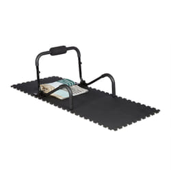 Relaxdays - Tapis de sol protection 30x30 cm dalle amortissante chocs, 1cm épaisseur bruit 2,1 m², set de 24 pièces, noir