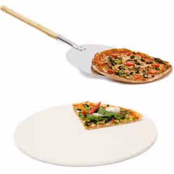 Transformez votre cuisine comme chez une pizzeria en servant des pizzas croustillantes et juteuses. Chauffez d'abord la pierr ...