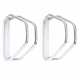 Ce range vélo en lot de 2 peut être fixé au mur. Faites glisser votre vélo dans ce râtelier et il se tient fermement et en to ...