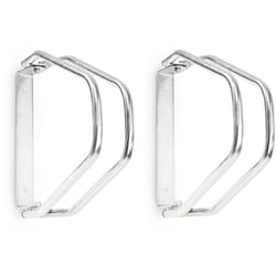 Relaxdays - 2x Râteliers vélo vtt HxlxP 32,5 x 9 x 28,5 cm système range vélo Parking support 1 vélo Métal mural, argent