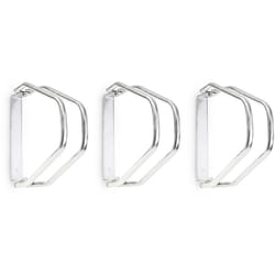 Relaxdays - 3x Râteliers vélo vtt HxlxP 32,5 x 9 x 28,5 cm système range vélo Parking support 1 vélo Métal mural, argent