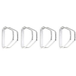 Relaxdays - 4x Râteliers vélo vtt HxlxP 32,5 x 9 x 28,5 cm système range vélo Parking support 1 vélo Métal mural, argent