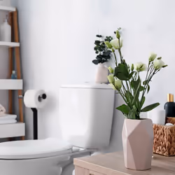 Relaxdays - Porte papier toilettes sur pied en métal chrome support rouleau wc HxlxP: 72 x 23 x 13,5 cm, noir/chrome