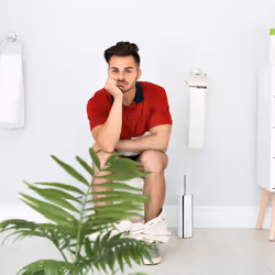 Relaxdays - Porte brosse wc support brosse toilettes mural argenté réfléchissant HxlxP: 38,5 x 8 x 8 cm, argent/noir