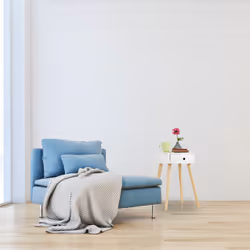 Relaxdays Table d’appoint ronde, Tiroir, Design scandinave, HxØ : 52 x 40 cm, Bois, Blanc