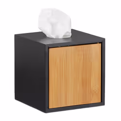 Relaxdays 10022178, Bambou, Noir, Naturel, Modest, Table, Classique, 1 pièce(s)