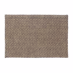 Relaxdays 10022343, Paillasson décoratif, Extérieure, Rectangulaire, Beige, Noir, Motif, Coton