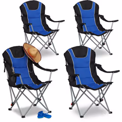Soyez assis confortablement grâce aux accoudoirs, au dossier inclinable et à l’assise rembourrée de cette chaise de jardin. O ...