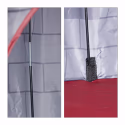 Relaxdays Tente enfant intérieur Chevalier Château tente de jeu extérieur 3 ans HxlxP: 125 x 105 x 105 cm, gris - Vue supplémentaire 5