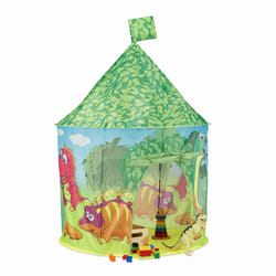 Tente de jeu dinosaure, tente enfants tente intérieur extérieur HxlxP: 150 x 100 x 100 cm, vert - Relaxdays