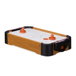 Relaxdays - Hockey de table Air Hockey de table Mini Hockey emporter accessoires lxP: 56 x 31 cm, brun