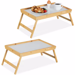 Vous aimeriez bien prendre votre petit déjeuner au lit le dimanche matin? Ce plateau de lit en bambou est fait pour vous! En ...
