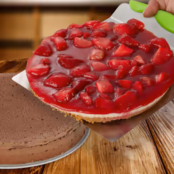 Relaxdays Pelle à tarte inox palette gâteau cuisine poignée manche carré ustensile part lxP: env. 20 x 24 cm, argent