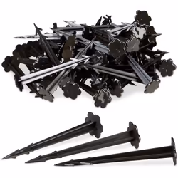 Pour le jardinage, ce lot de piquets en plastique vous aidera à fixer de manière fiable tous types de toiles de jardin. Le ki ...