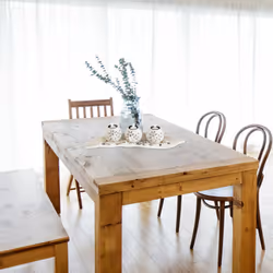Set 3 photophores, Décoration de table, Feuille en bois, Pierres décoratives bougeoirs, beige-blanc - Relaxdays