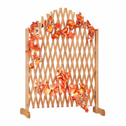 Relaxdays - Treillis jardin extensible, Clôture grillage pliable, Plante grimpante Balcon HxlxP: 100 x 165 x 30 cm, brun
