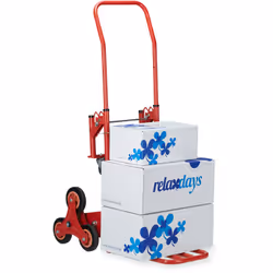 Ce chariot de transport multifonction a tous les talents. Selon vos besoins, vous pouvez transformer le chariot en monte-esca ...