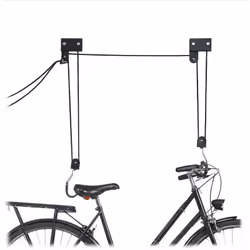 Description générale Avec ce support pour vélo au plafond, votre vélo trouve sa place même dans les petits espaces. Vous pouv ...