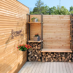 Relaxdays Abreuvoir en fonte mangeoire oiseaux jardin équerre mural porte bain oiseaux déco HxlxP: 24x28x14 cm, marron