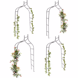 Avec cette arche à rosiers décorative en métal, offrez à vos plantes grimpantes un bel endroit pour pousser. L'arche de roses ...