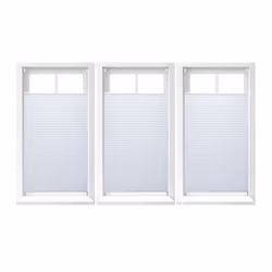 Store vénitien sans perçage lot de 3 volet fenêtre laisse passer la lumière L x H : env. 90 x 210 cm blanc