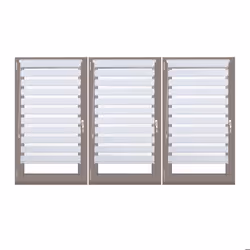 Store enrouleur lot de 3 double face sans perçage fenêtre porte balcon en tissu 70 x 150 cm blanc