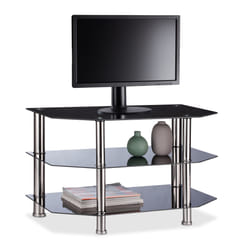 Relaxdays 4052025231651 support pour téléviseur Noir, Argent