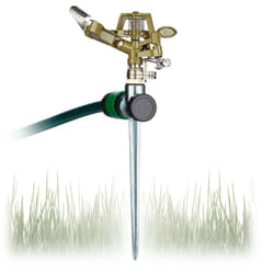 Relaxdays - Arroseur circulaire aspergeur pelouse, jardin pulvérisateur, arrosage uniforme jusqu'à 700 m² 15 m 360°, vert