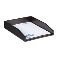 Relaxdays - Corbeille à Courrier Empilable, Papier Format A4, Bureau, Range-Documents & Lettres, Bambou, 6x25x33cm, Brun