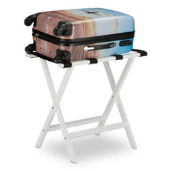 Relaxdays 4052025232580 étagère fonctionnelle Plastique Bambou Noir, Blanc