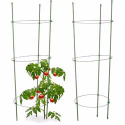 Vous souhaitez faire pousser des tomates sur votre balcon ou dans votre jardin mais vous manquez de place? Ce set de 2 cages ...