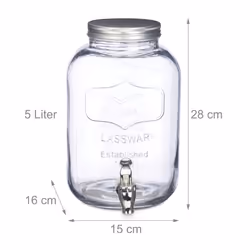 Relaxdays 4052025234300 distributeur de boissons 5 L