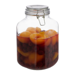 Relaxdays - Bocal en verre, 3 litres, Conserves, Grand Pot, Hermétique, Fermeture étanche avec étrier, xxl, transparent