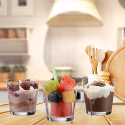 Relaxdays - Verres à bougies chauffe-plat lot de 12, bougeoirs, photophores, idée cadeau, verrines, 7,5 cm ø, transparent